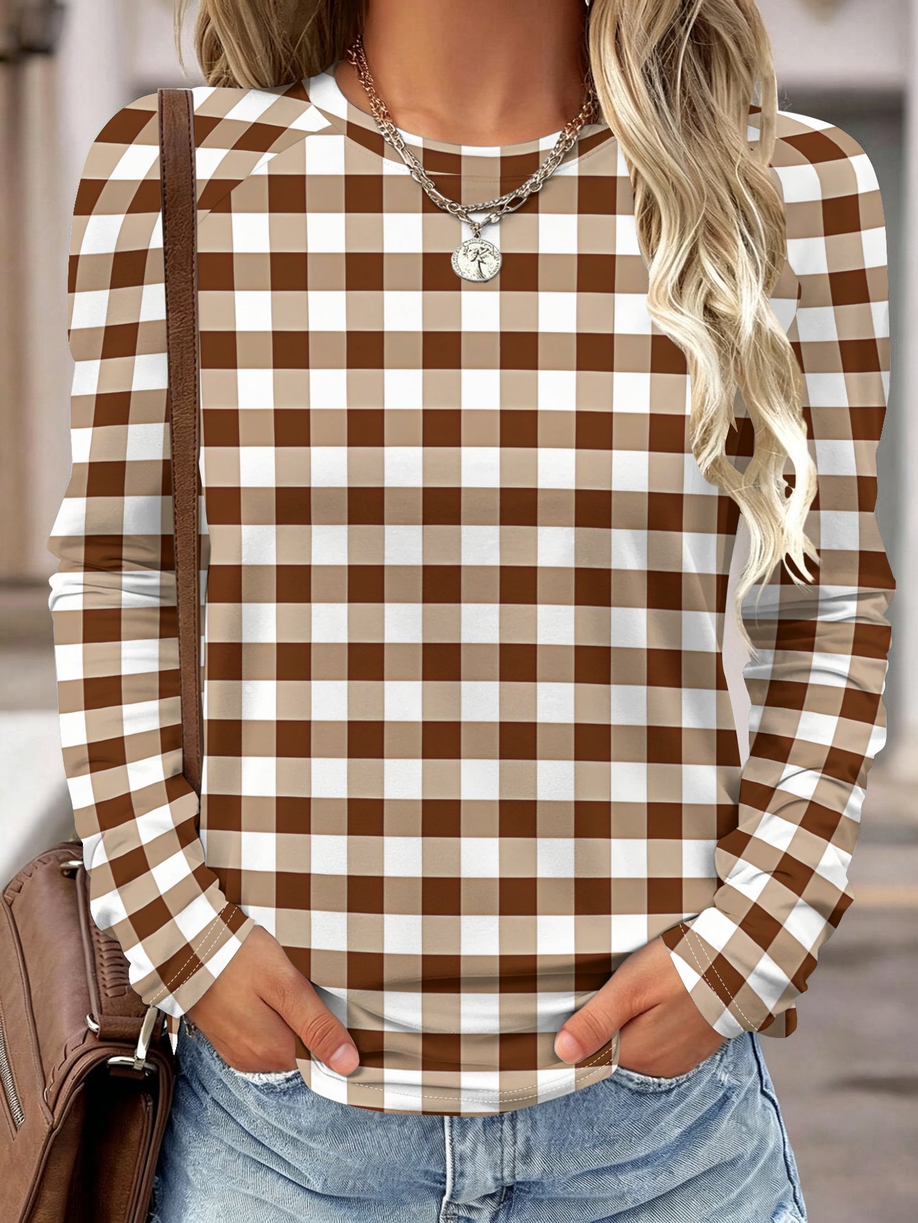 Damen Langarmshirt Gelb Blau B – Wallpaper Bewertung und Preis