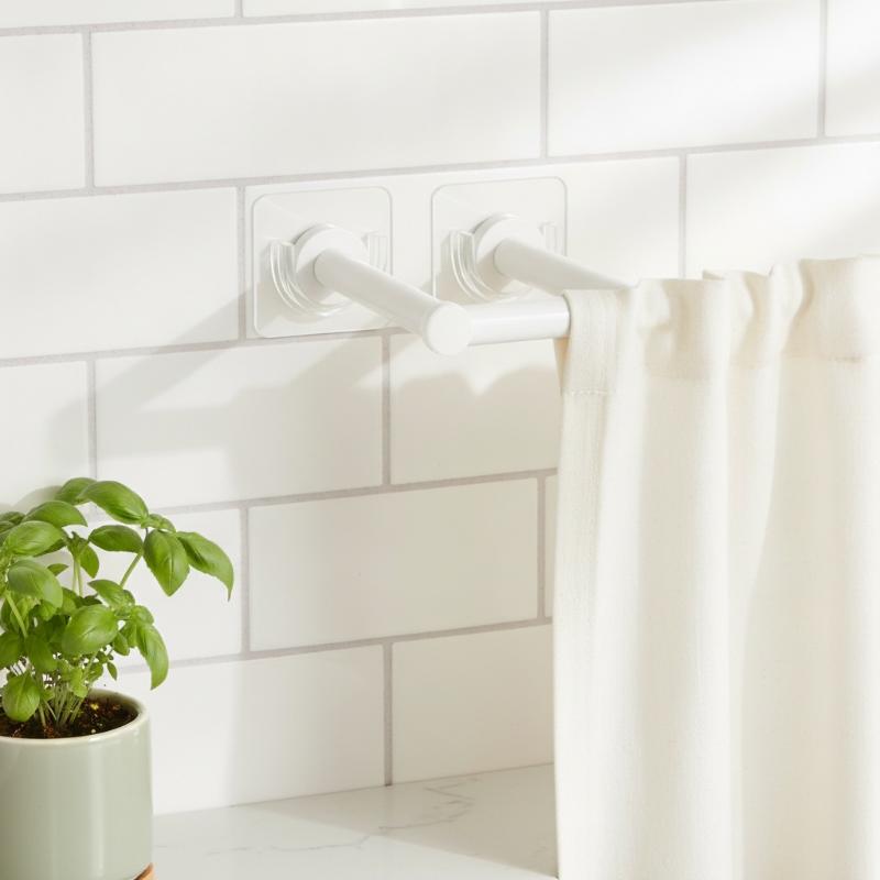 4 Stück transparente, selbstkl – Curtain Rods Bewertung und Preis